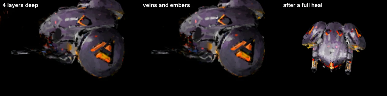 Four onion layers deep, and the same hull after a full heal